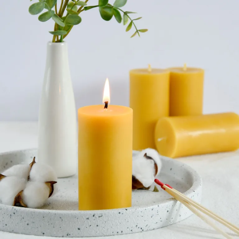 Pillar Candles Beeswax 2