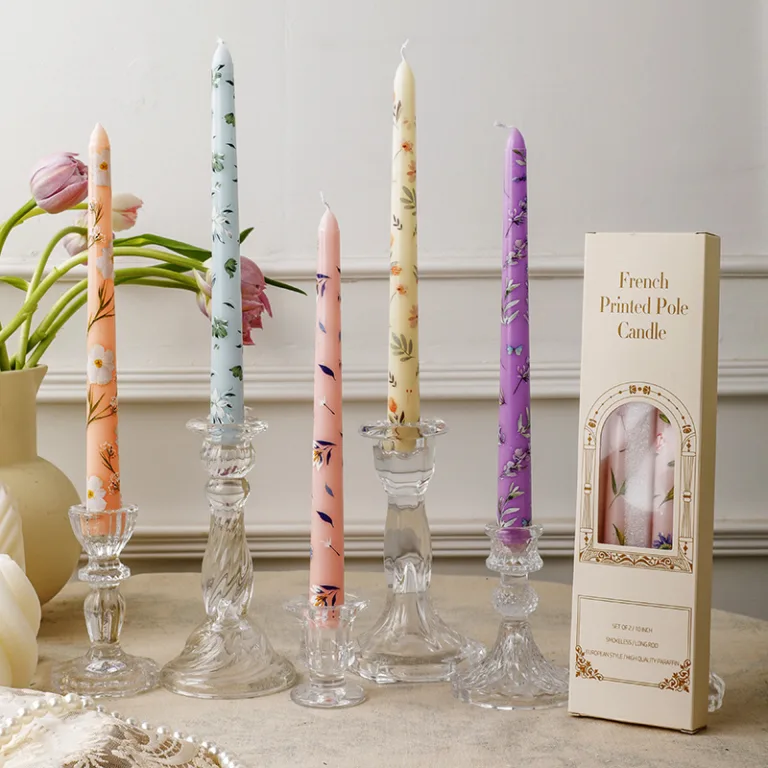 Taper Candles Floral 2