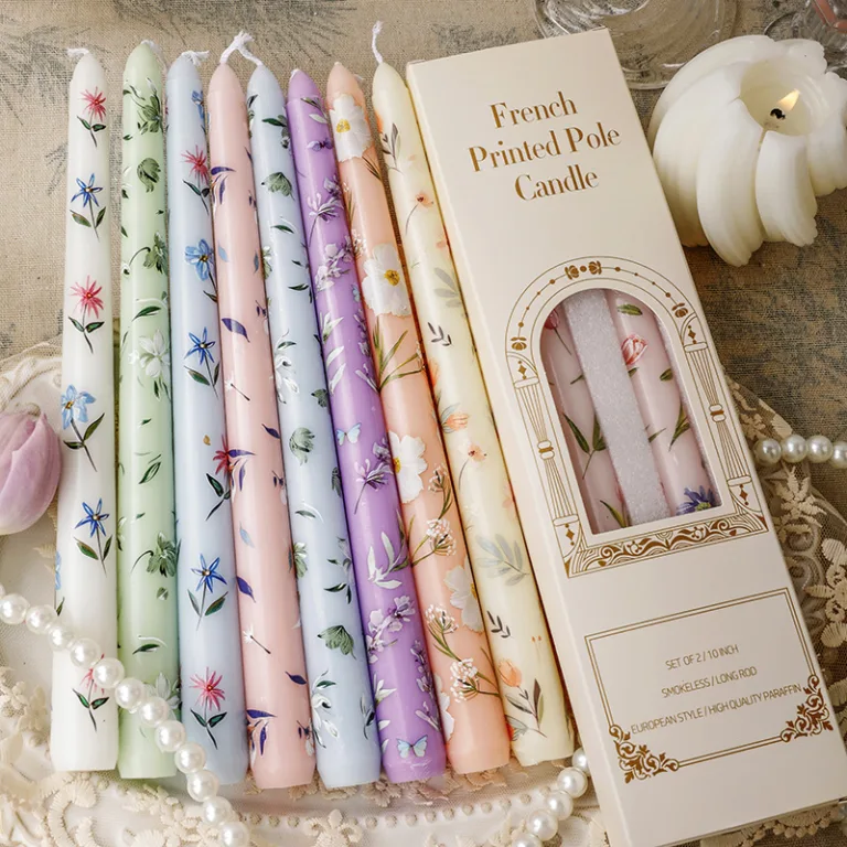 Taper Candles Floral 4