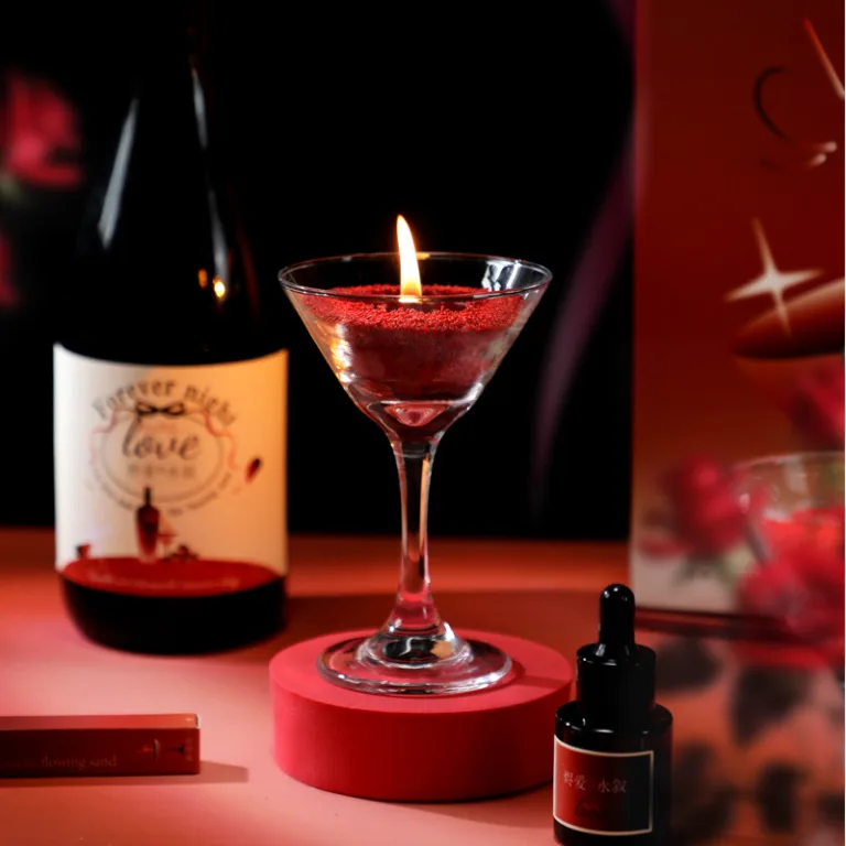 Wine Sand Wax Candle2
