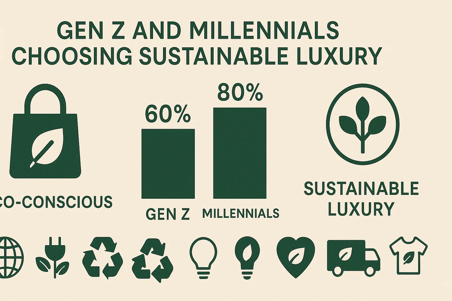 Market trends infographic of Gen Z and Millennials preferring sustainable luxury candles