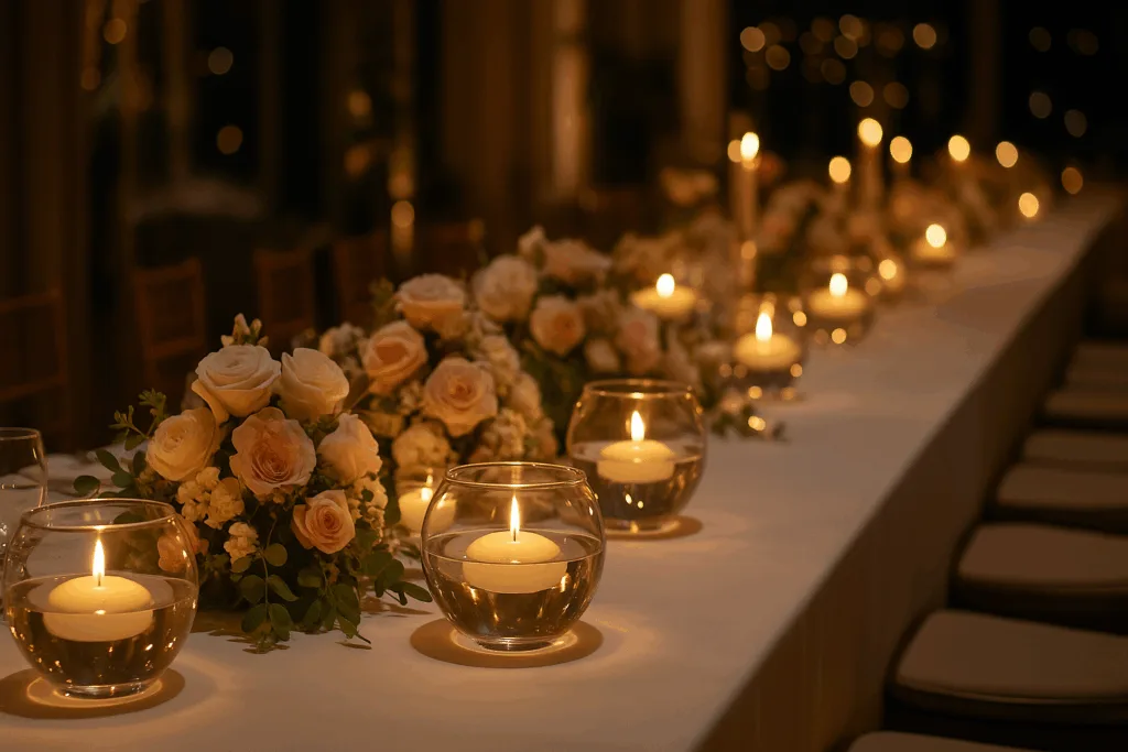 floating candles magical decor