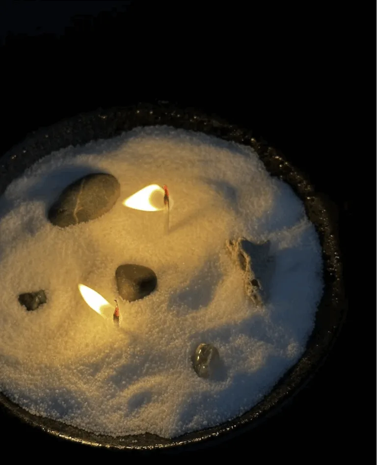 sand wax candles meditation 1