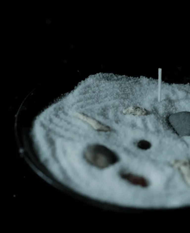 sand wax candles meditation 4