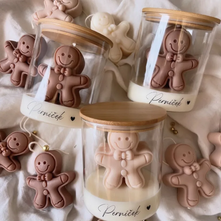 Christmas Gingerbread Jar Candle1