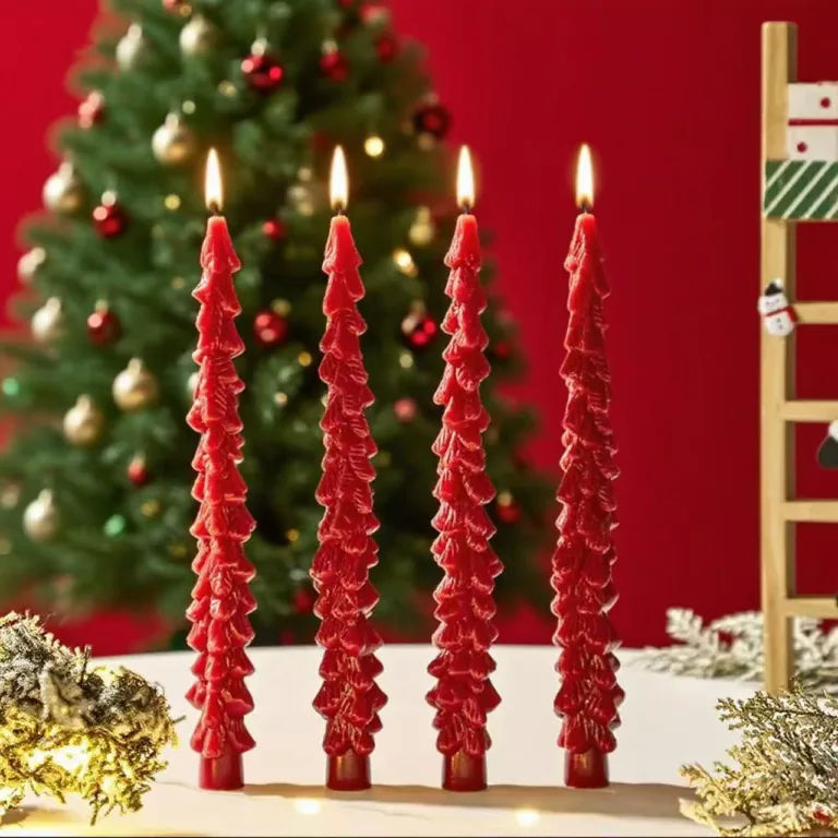 Christmas Tree Taper Candle2