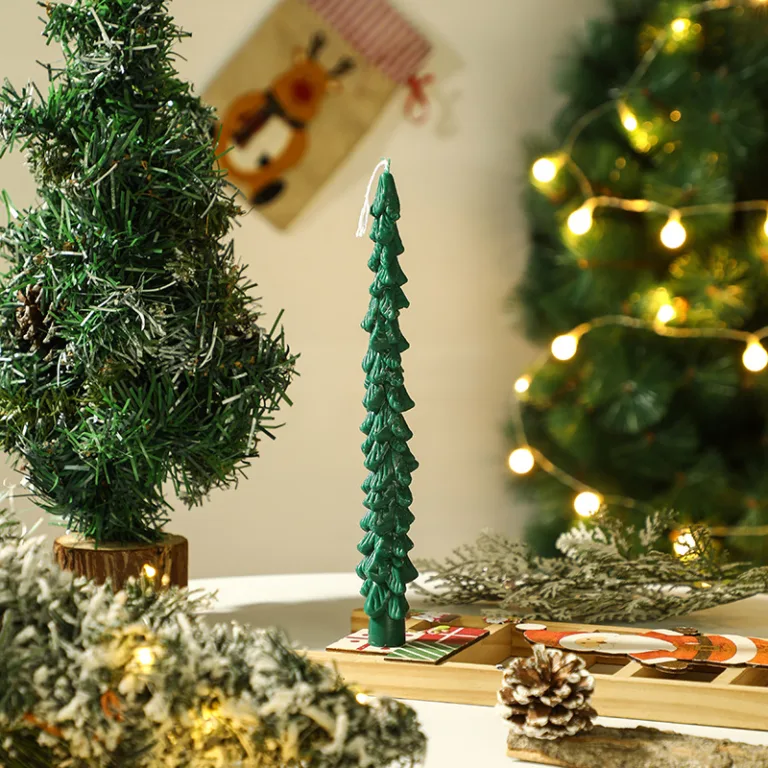 Christmas Tree Taper Candle4