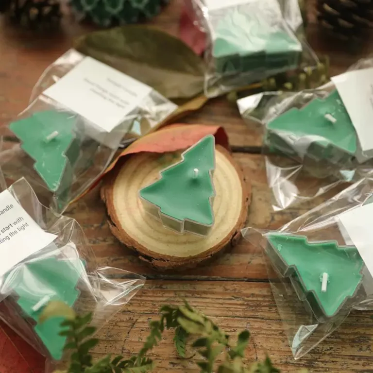Christmas Tree Tea Light Candle2