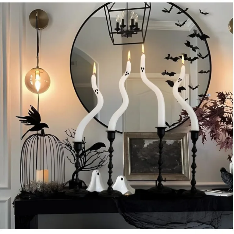 Halloween Ghost Taper Candle3