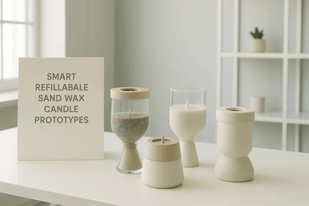 sand wax candles for event décor and gifting