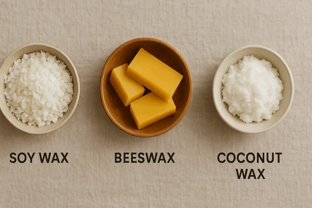 Wax Comparison Flat Lay