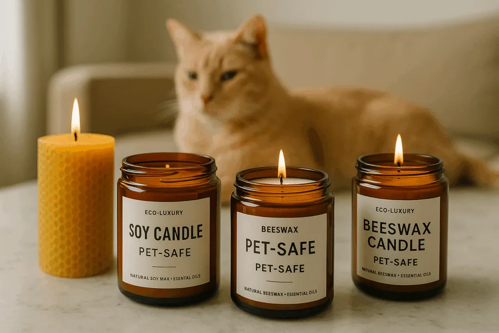 Collection of Circe Home non-toxic candles safe for cats, 2025.
