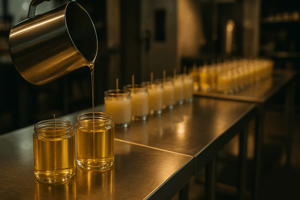 10 Smart Strategies for Managing Candle Bulk Orders with Luxury Precision 5 Luxury spa interior with Circe Home candles glowing.