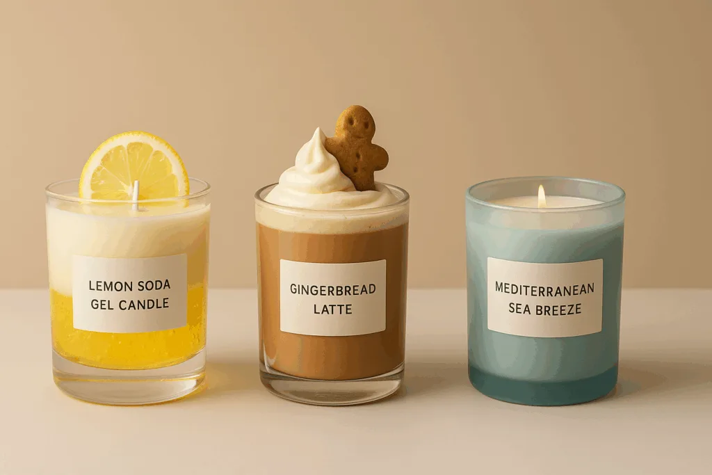 Innovative candle scents inspired by food and travel trends for 2026.