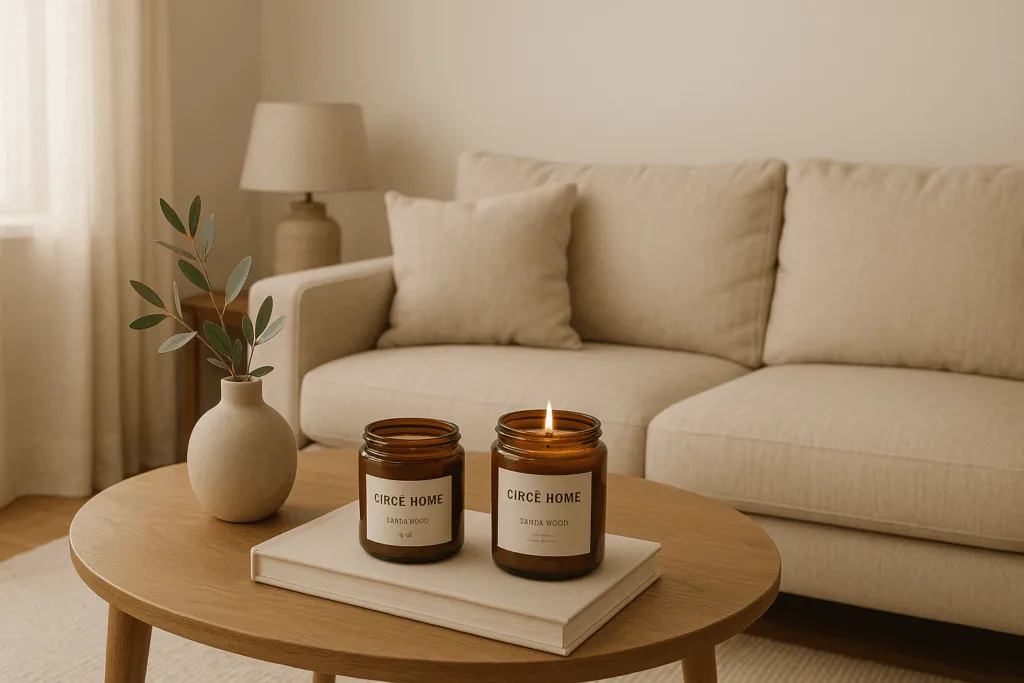 Candle business ideas for small startups: little suggestion — start with jar candle 5 Circe Home candle business lifestyle ambiance