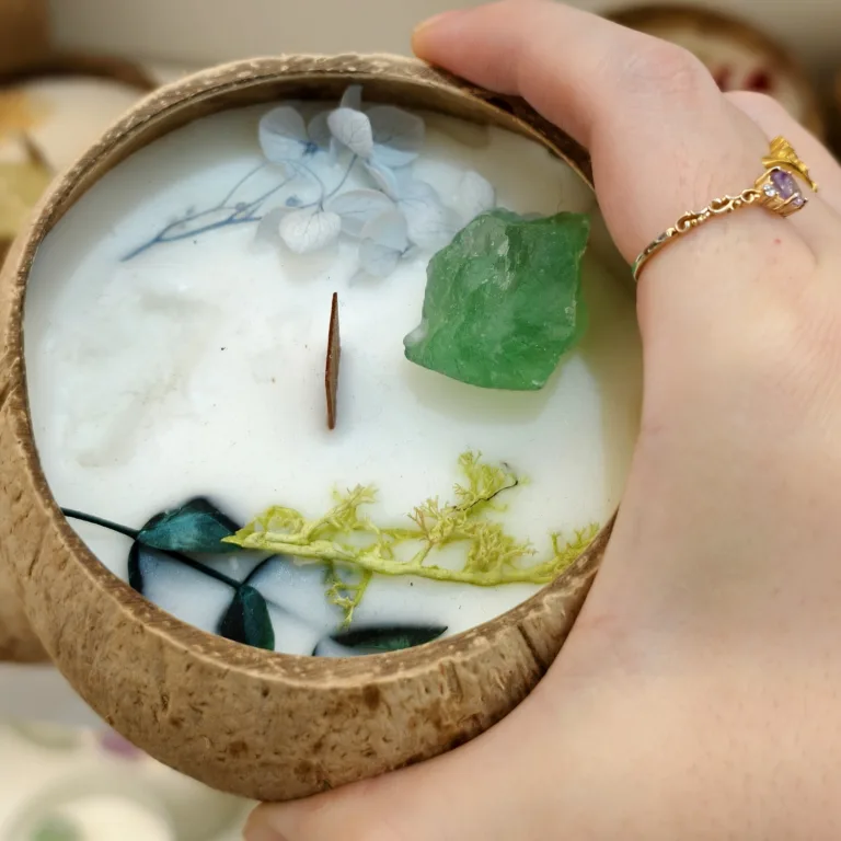 Coconut Shell Candle5