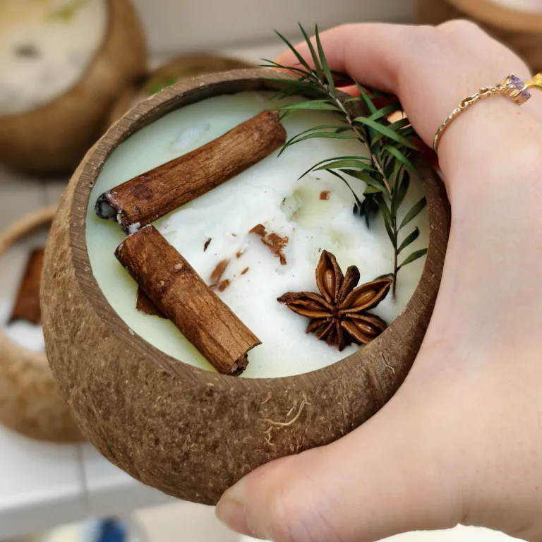 Coconut Shell Candle6