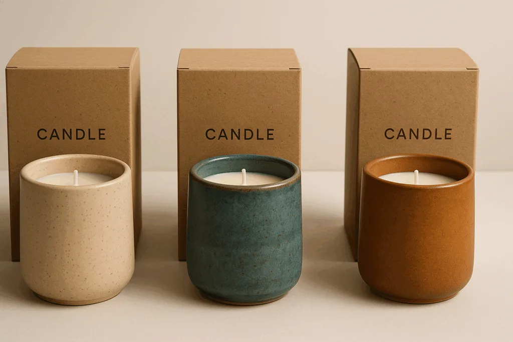 Customized Studio Pottery Candle Jars Wholesale packaging