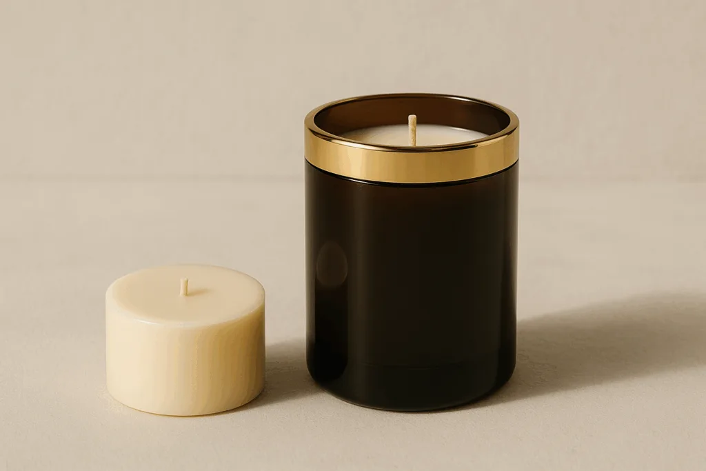 9 Inspiring Sustainable Candle Design Trends 2025 That Redefine Natural Luxury 4 Refillable sustainable candle design 2025 by Circe Home.