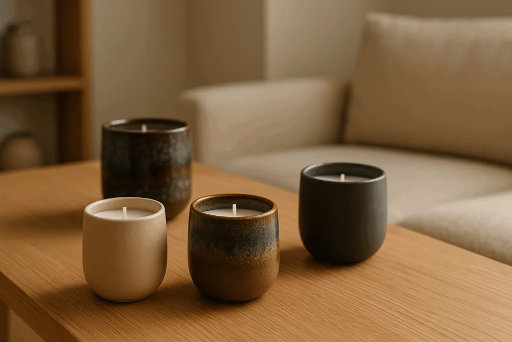 luxury custom ceramic candle jars hero