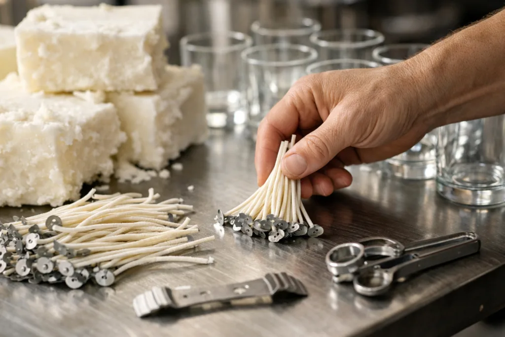 Why Candle Factories Require 500 Units: Labor, Material, and Setup Costs 1 candle factory hand wick prepjpg