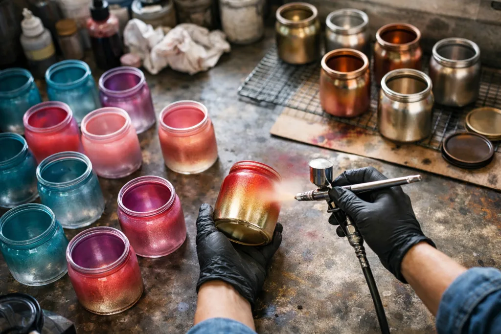 Custom Candle Jars: How to Choose the Right Vessel 2 candle jar custom finish processjpg