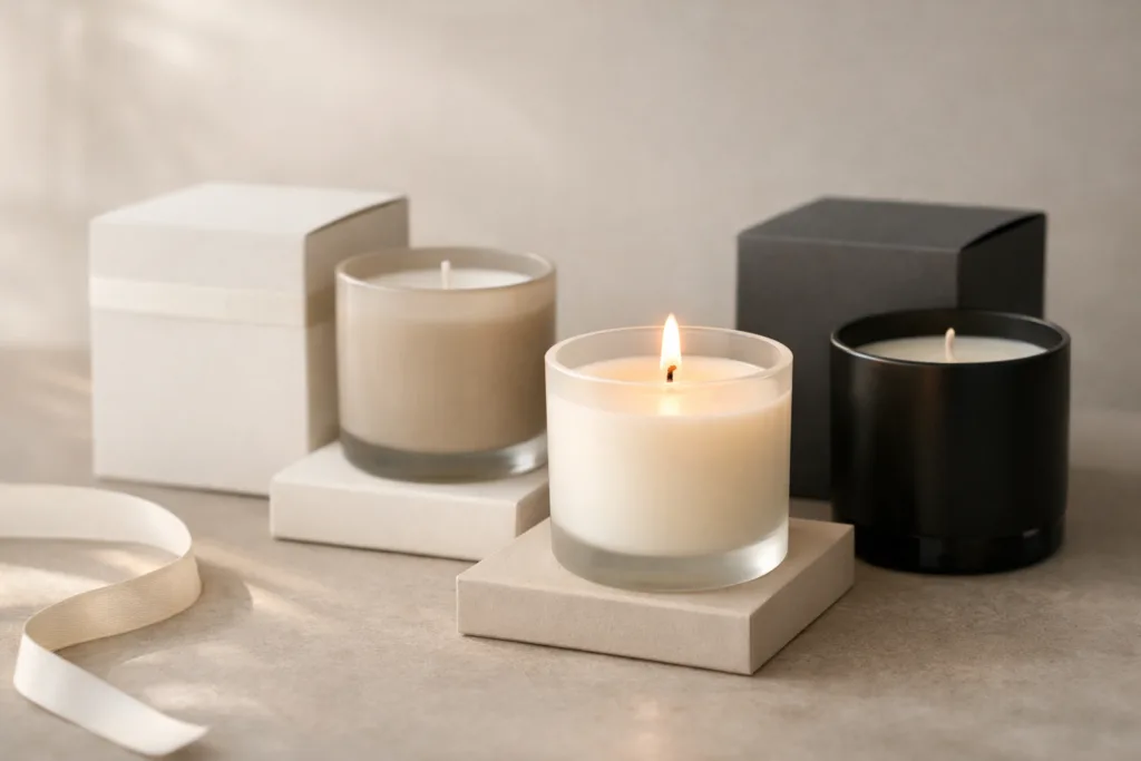 Why Small Batch Candle Orders Cost More: Behind-the-Scenes Manufacturing Logic 3 candle lifestyle displayjpg