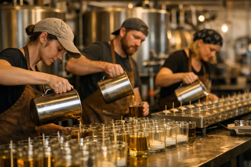 How MOQ Impacts Your Candle Pricing Strategy (Beginner-Friendly Guide) 2 candle production factoryjpg