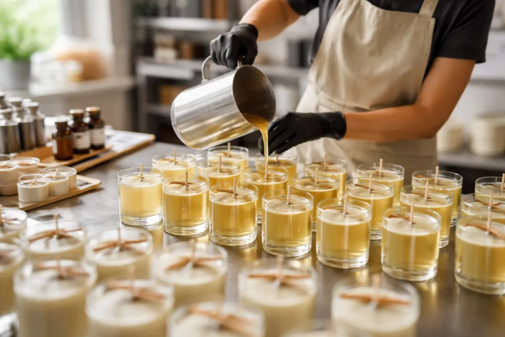 7 Smart Ways to Price Your Custom Candle Line for Retail Success 2 candle production processjpg 1