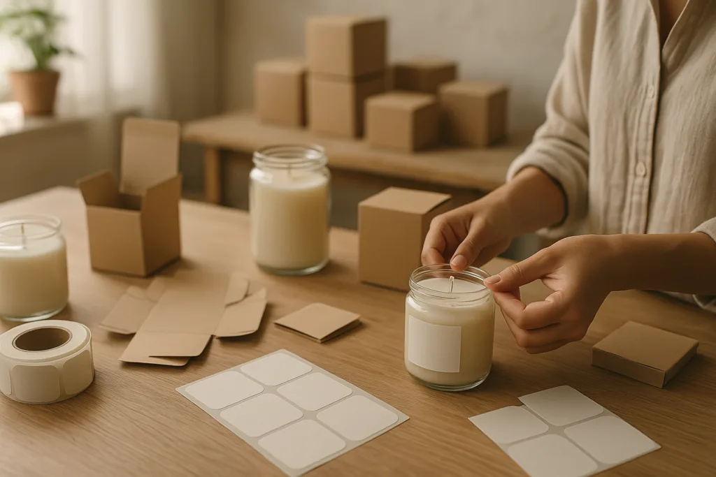 7 Pro Branding Strategies for Glass Jar Candle Packaging Success 2 glass candle brand labeljpg