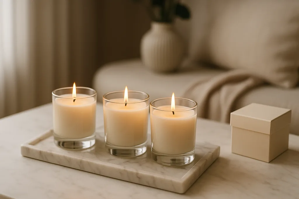 7 Pro Branding Strategies for Glass Jar Candle Packaging Success 3 glass candle lifestyle homejpg