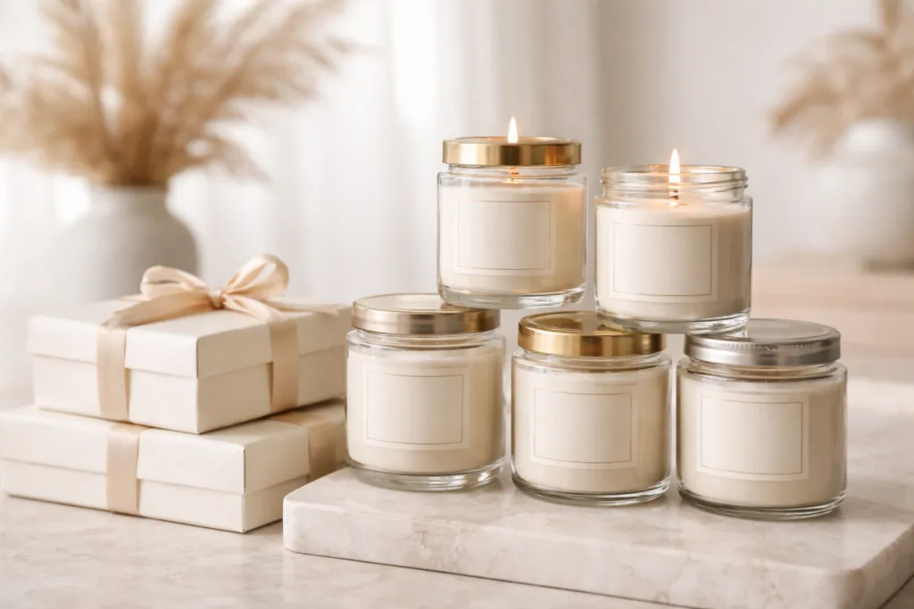 How to Start a Candle Business with Glass Jars: Low MOQ, Private Label Guide 3 glass jar candle lifestylejpg 1