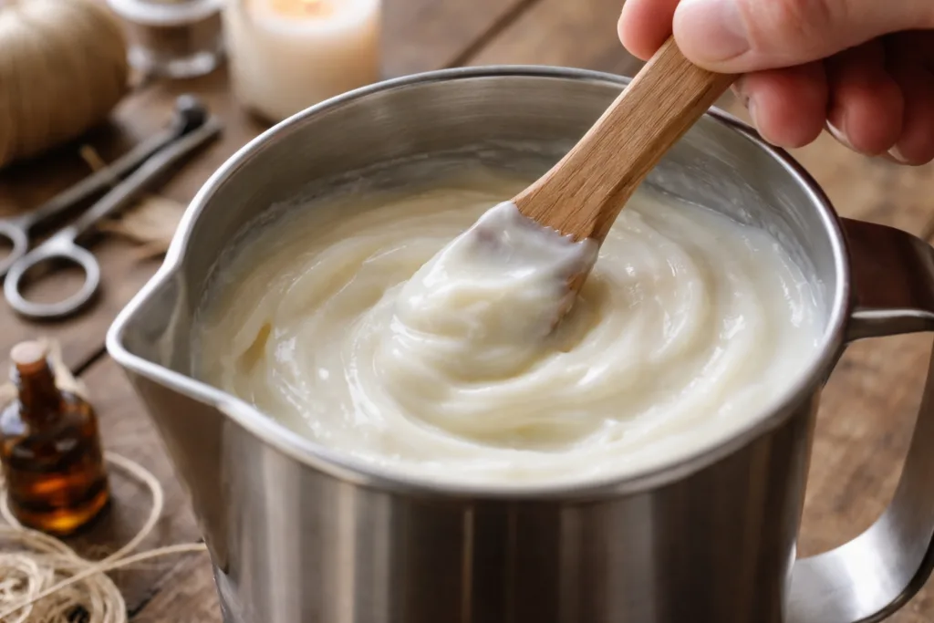 How to Order Private Label Candles With Low MOQ 1 handpour wax blend low moqjpg