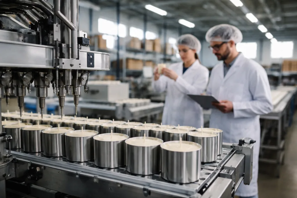 How to Scale From 100 to 1000 Custom Candles 2 industrial candle productionjpg