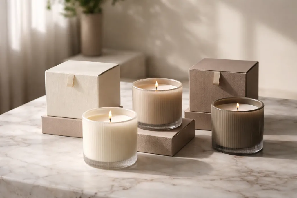 Why Custom Candle Packaging Requires Higher MOQ 3 luxury candle lifestylejpg 2