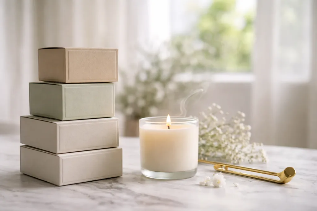 Inside a Candle Factory: Why MOQ Is Not Just a Number 3 luxury candles stack minimalistjpg