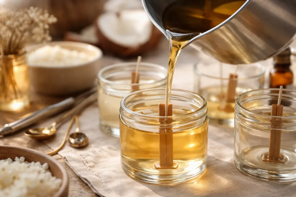 Candle MOQ Explained: Why Small Orders Have Higher Prices 1 luxury wax pouring macrojpg