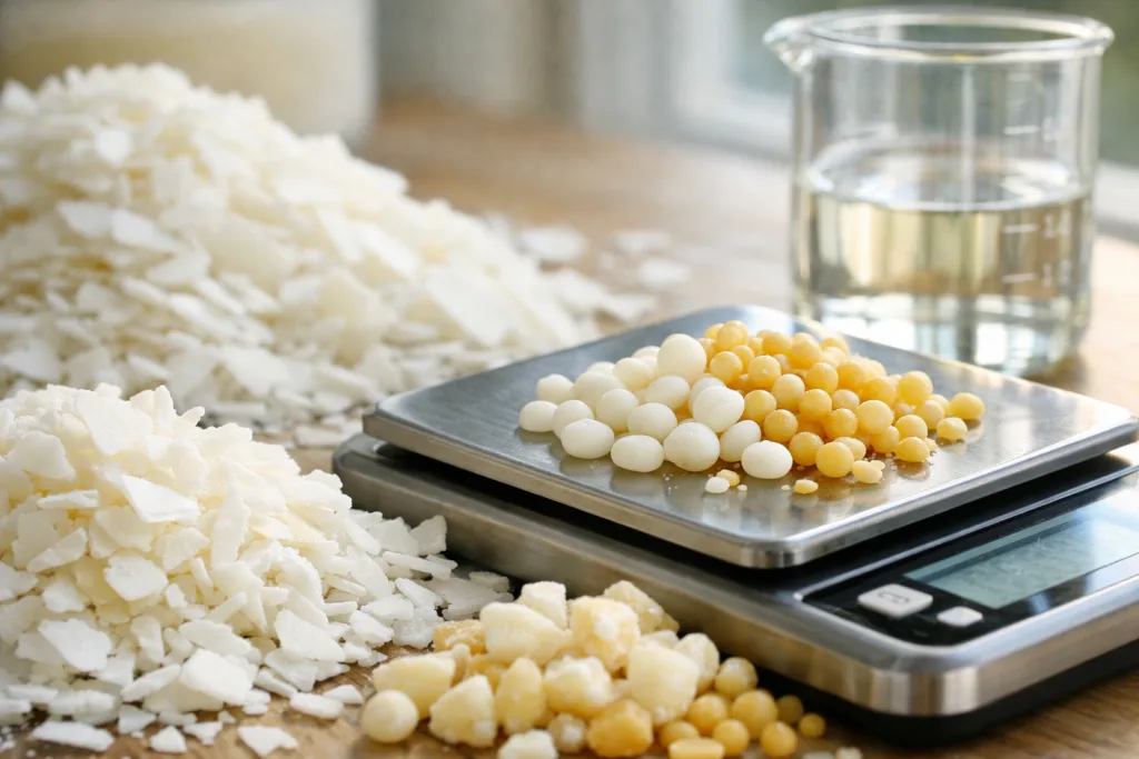 Why Candle MOQ Can’t Be Too Low: Real Production Costs You Should Know 1 macro wax flakes typesjpg