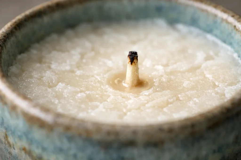 Private Label Candle Branding: Everything You Need to Know 1 macro wax vessel detailjpg