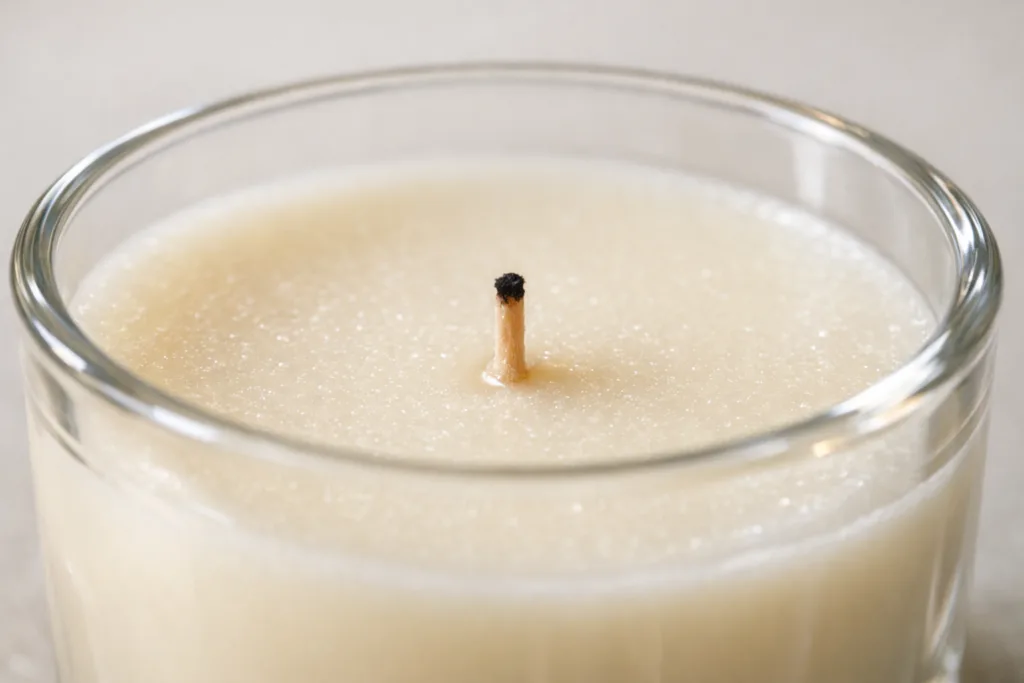 What Candle Startups Get Wrong About MOQ (And How to Fix It) 1 macro wax wick detailjpg