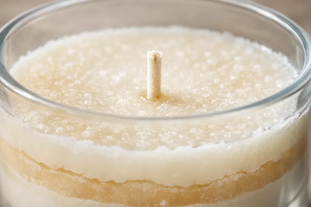 Custom Candle Pricing: How Manufacturers Calculate Your Costs 1 macro wax wick glass vesseljpg