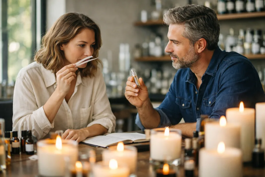 How to Create a Signature Scent for Your Candle Line 2 perfumery collaboration testingjpg