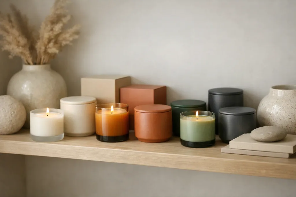 9 Proven Candle Line Design Ideas for Product Assortment & SKU Strategy 3 shelf candle line displayjpg