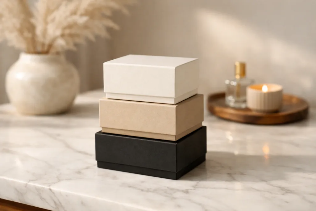 The Hidden Costs of Candle Production No One Tells You About 3 stacked scented candles packagingjpg