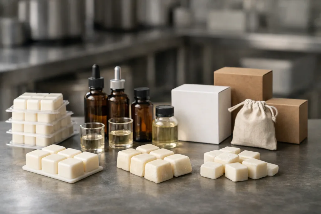 Private Label Wax Melts Manufacturer: Custom Scents & Packaging 1 Private label wax melts manufacturer showing custom scents and packaging options