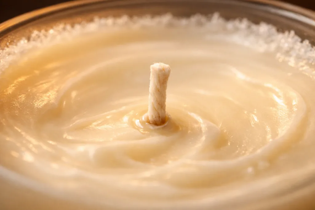 How to Develop a Unique Candle Scent With a Perfumer 1 wax texture candle macrojpg