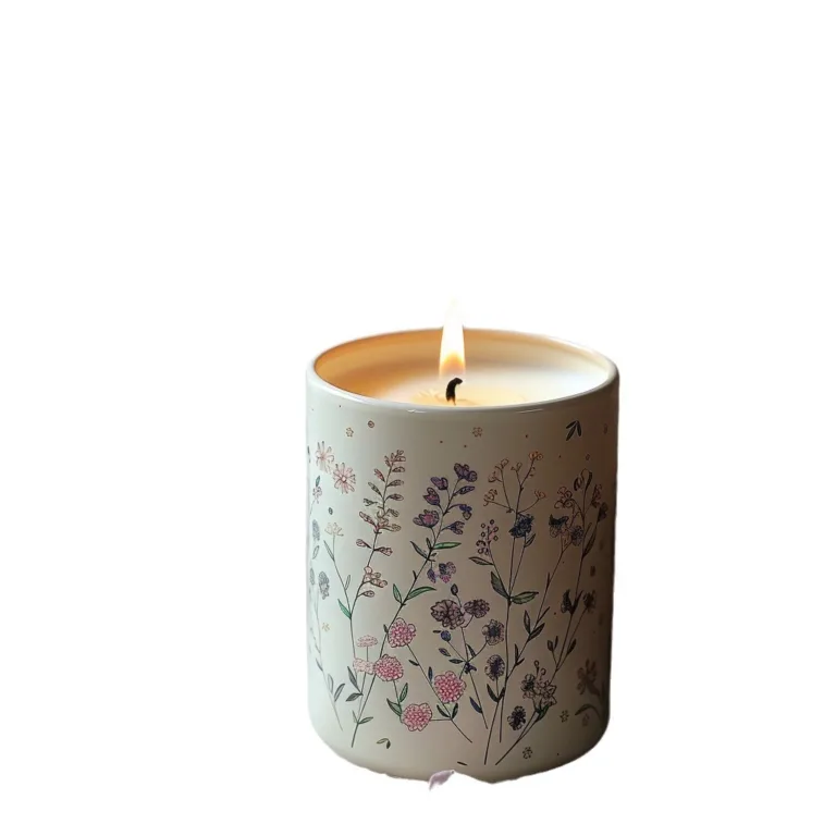 Floral Ceramic Candle Jar5