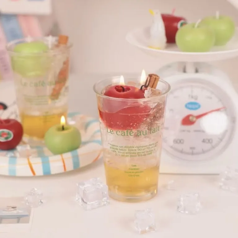 Layered Gel Candles with Fruit Decoration4