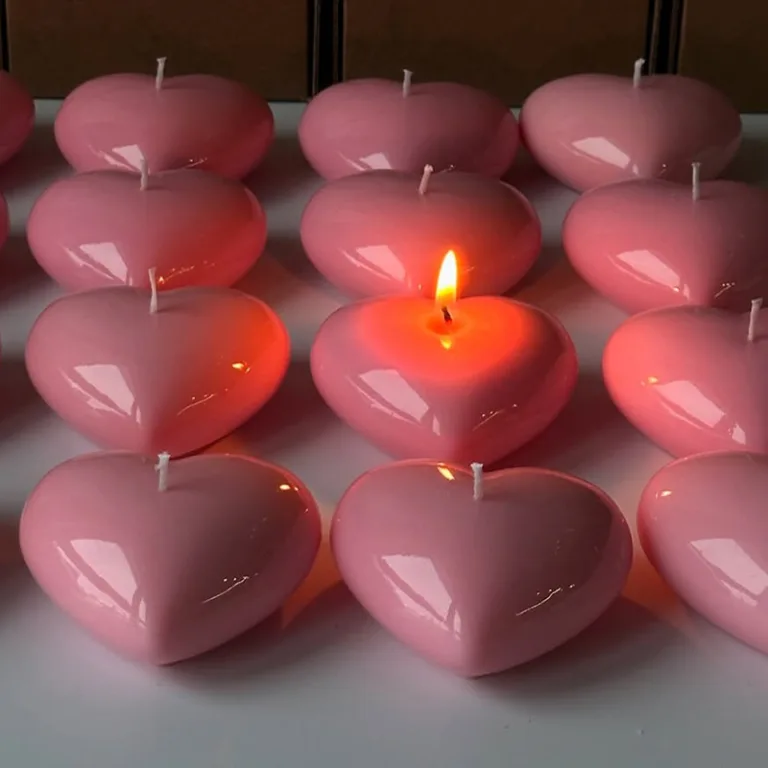 Romantic Heart Floating Candles4