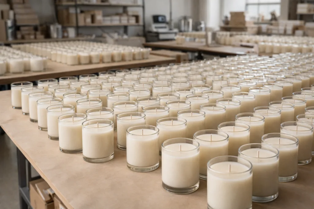 Bespoke Luxury Candle Brand: A Complete Guide for Boutique & Hotel Buyers (Top Buyer Insights) 4 Quality control and compliance process for bespoke luxury candle production including testing and labeling